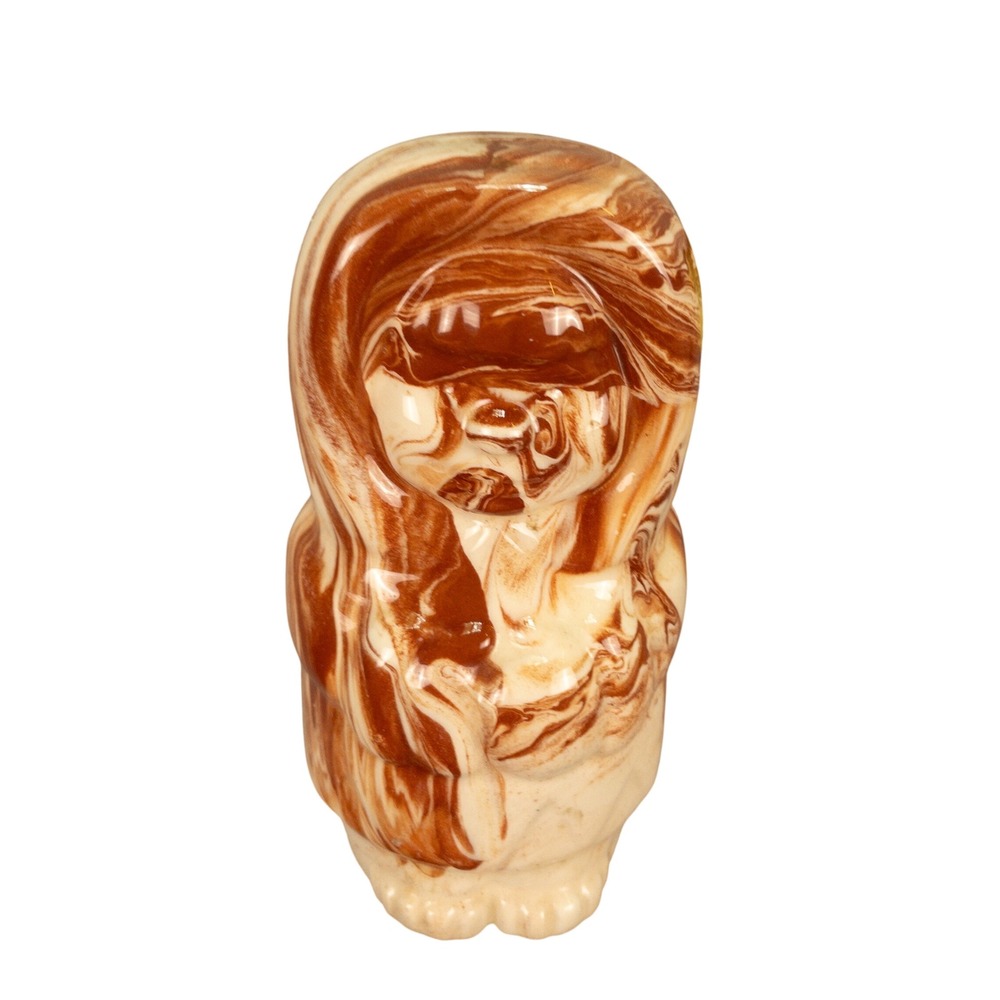 Vintage Alaskan Clay Figurine Alaska Native Clay Black Hills Style Marbled 5 in